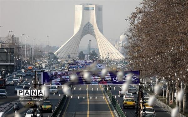 کاهش کیفیت هوای تهران طی امروز کاهش کیفیت هوای تهران طی امروز